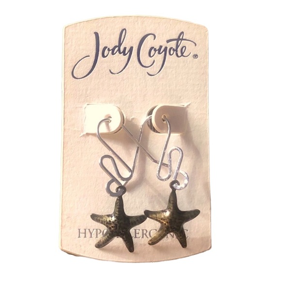 Jody Coyote Bronze Starfish drop earrings - Picture 4 of 4